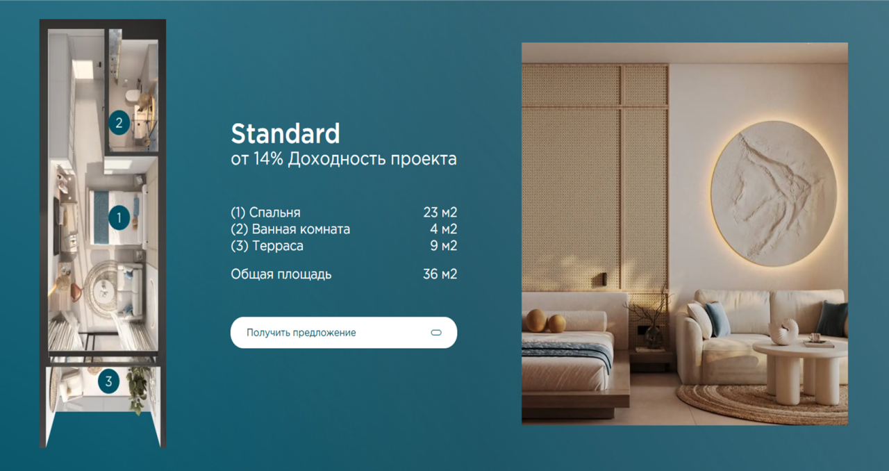 Апартаменты Мале, Мальдивы, 35 м² - фото 5