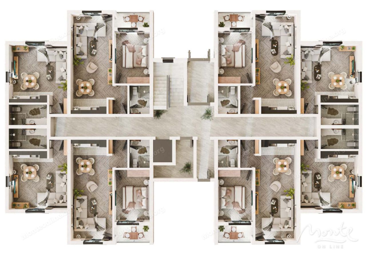 Апартаменты в Радановичах, Черногория, 48.5 м² - фото 15