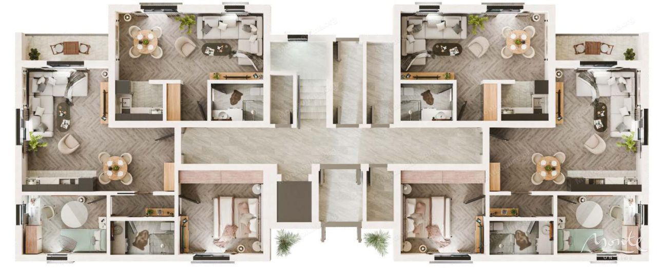 Апартаменты в Радановичах, Черногория, 29.5 м² - фото 19