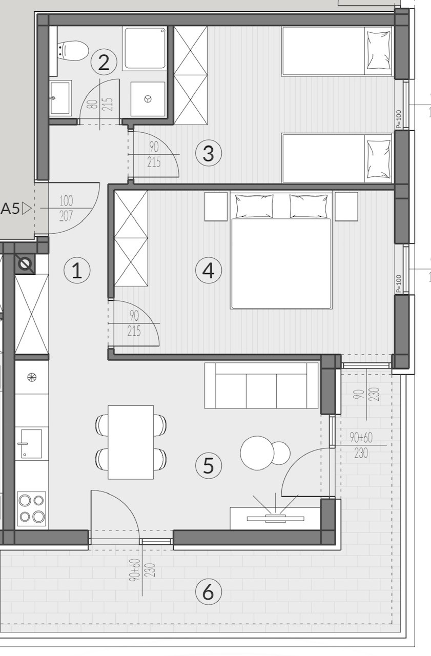 Квартира в Пуле, Хорватия, 64.19 м² - фото 7
