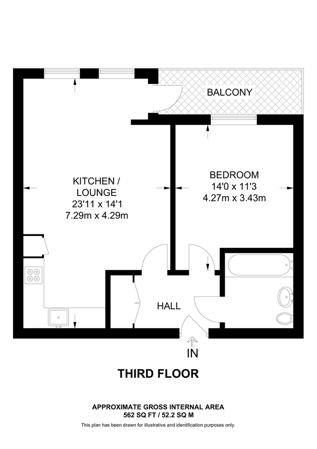 Квартира в Лондоне, Великобритания, 52 м² - фото 9