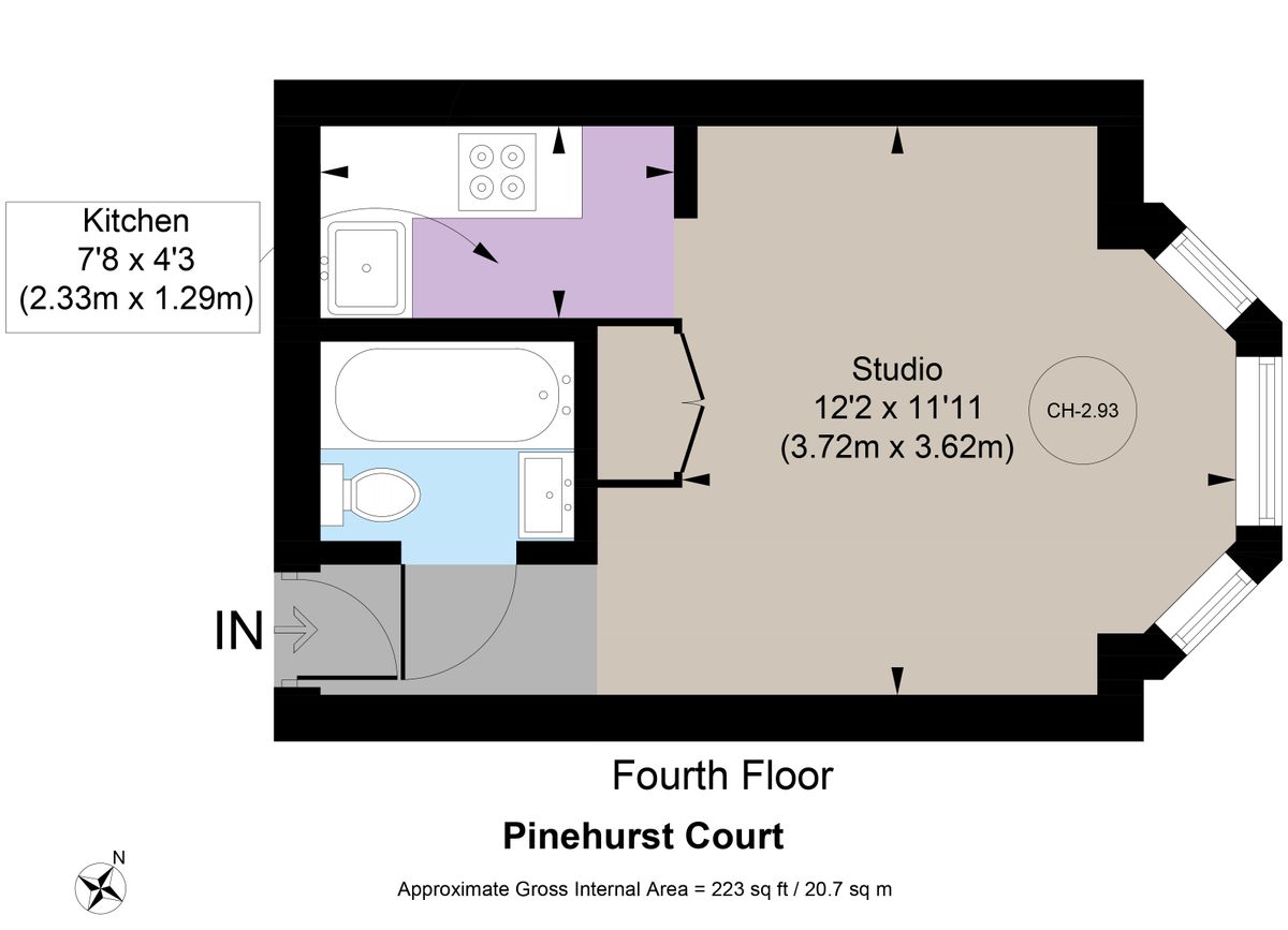 Квартира в Лондоне, Великобритания, 21 м² - фото 11