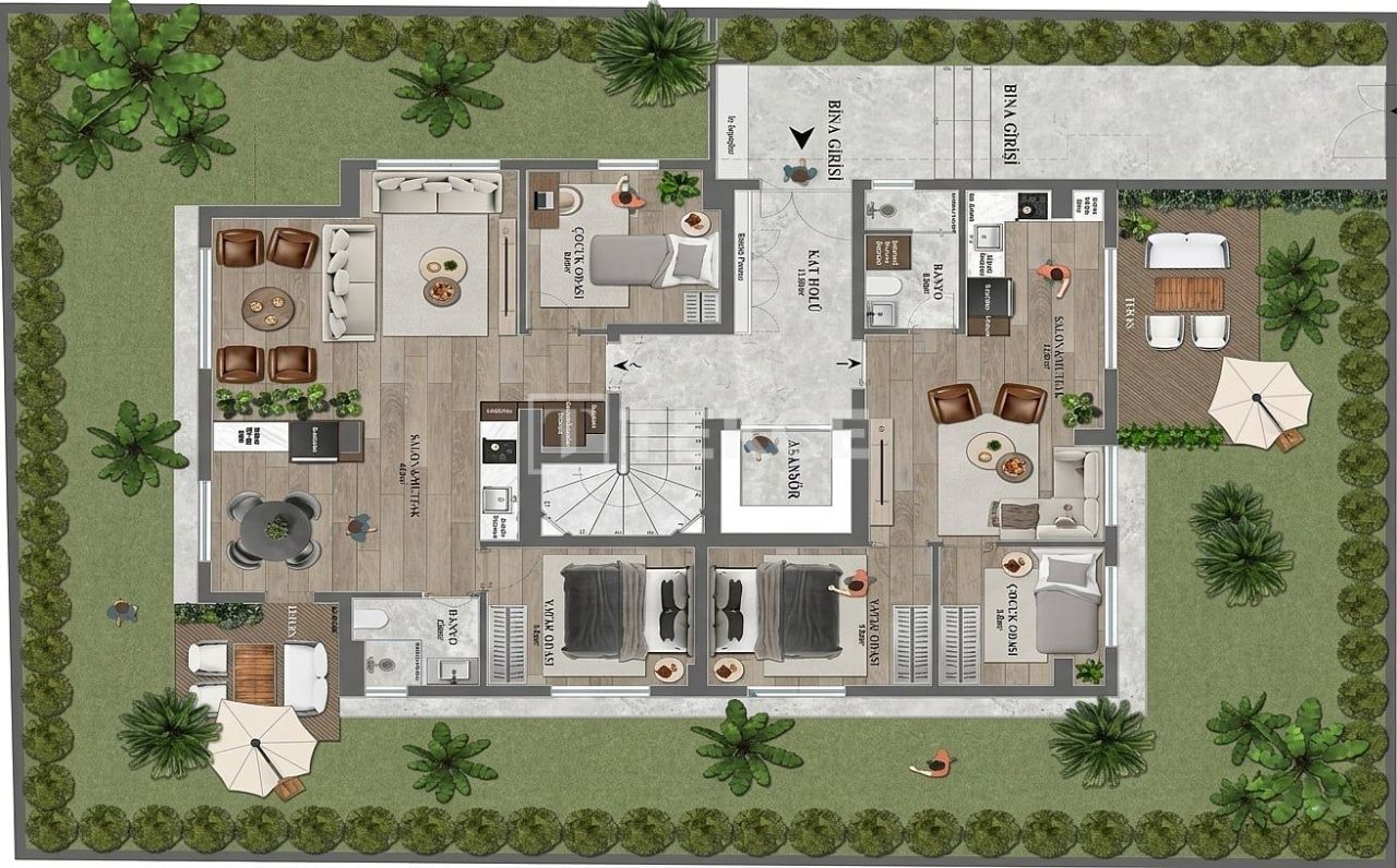 Апартаменты в Анталии, Турция, 92 м² - фото 13