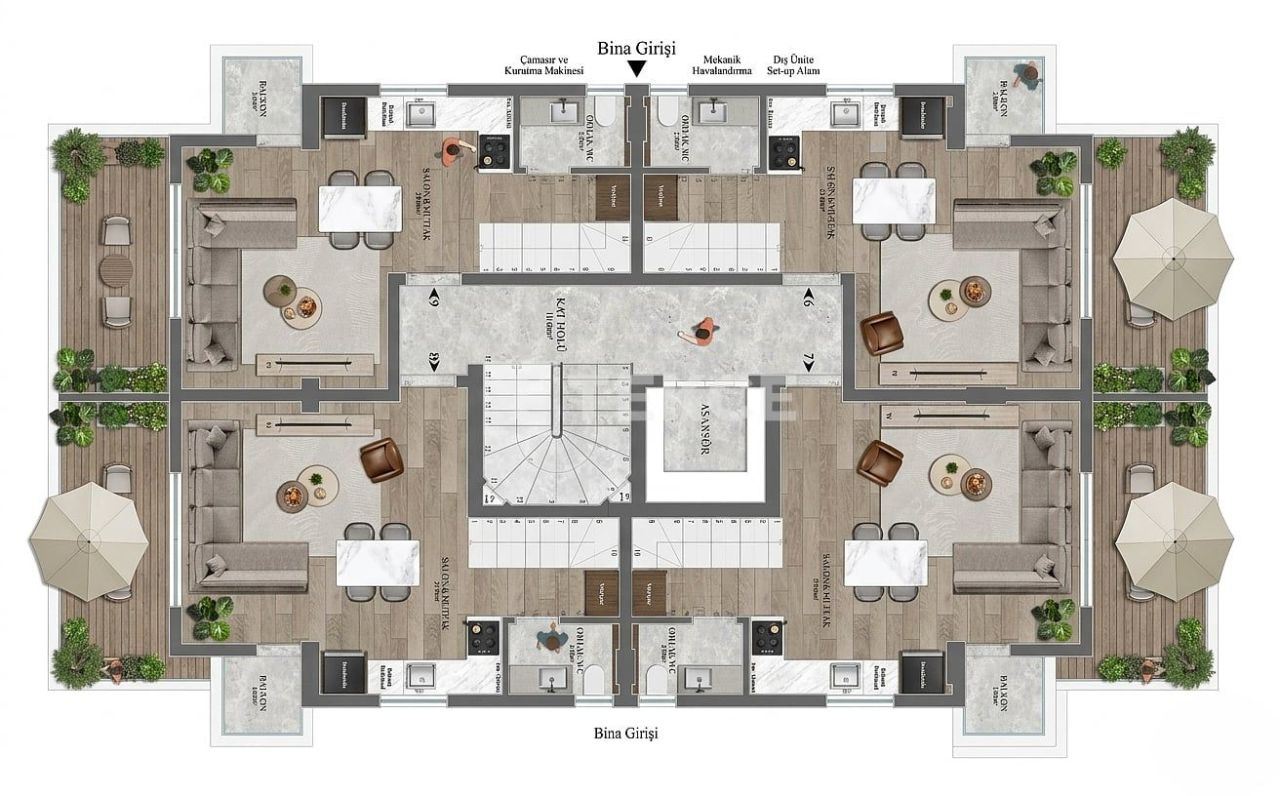 Апартаменты в Анталии, Турция, 91 м² - фото 16