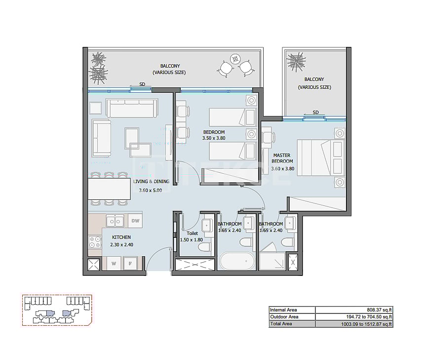 Апартаменты Масдар Сити, ОАЭ, 140 м² - фото 16