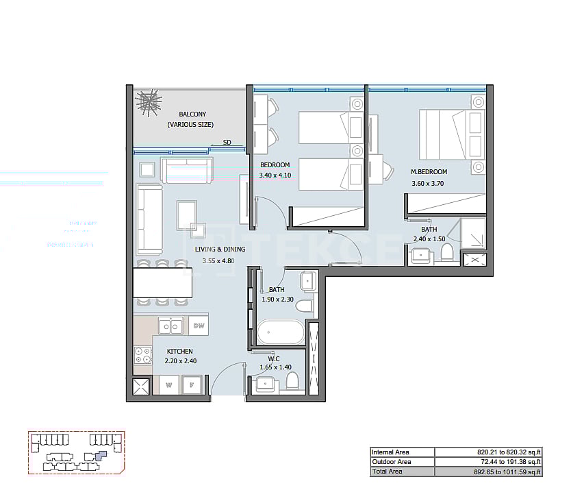 Апартаменты Масдар Сити, ОАЭ, 140 м² - фото 18