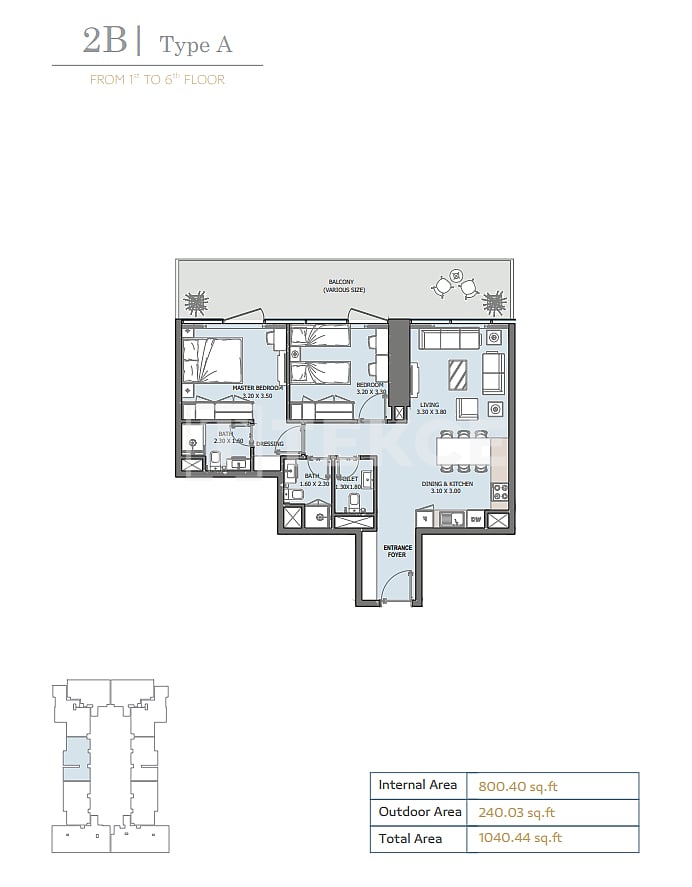 Апартаменты Остров Аль-Рим, ОАЭ, 178 м² - фото 19