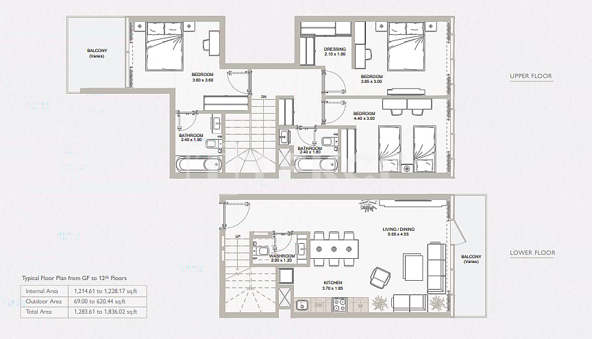 Апартаменты Остров Яс, ОАЭ, 100 м² - фото 19
