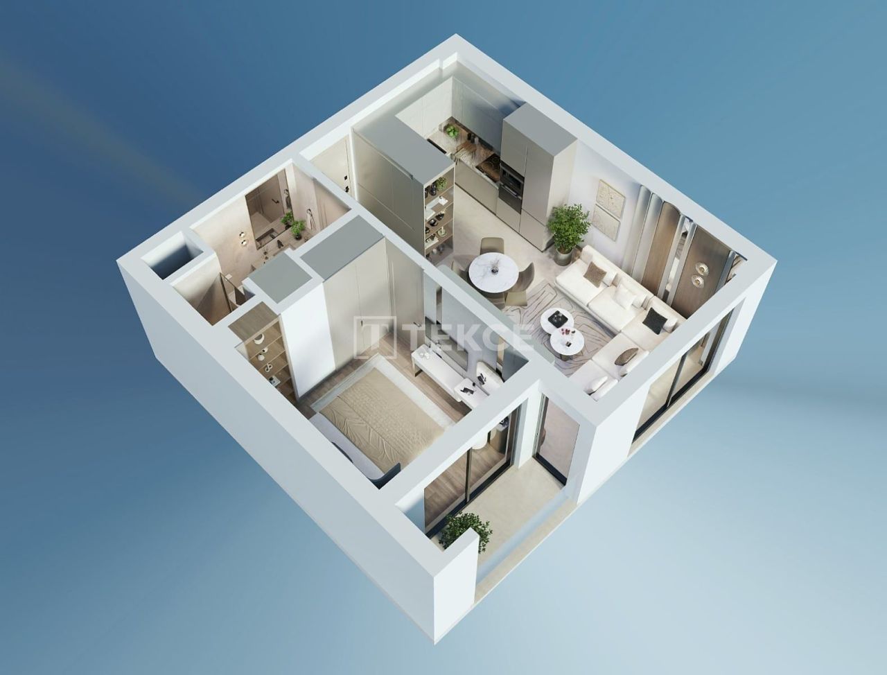 Апартаменты в Анталии, Турция, 60 м² - фото 19