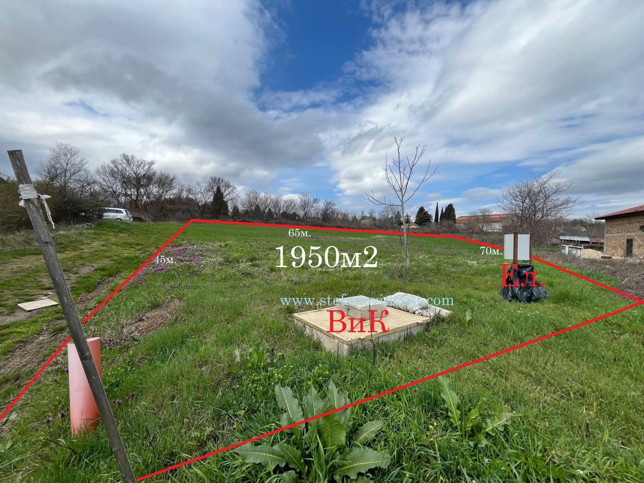 Земля в Бяле, Болгария, 1 950 м² - фото 1