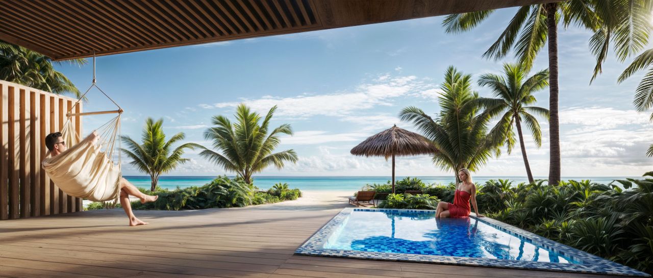 Вилла Тулусду, Мальдивы, 92 м² - фото 7