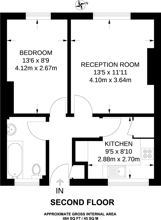 Квартира в Лондоне, Великобритания, 45 м² - фото 7