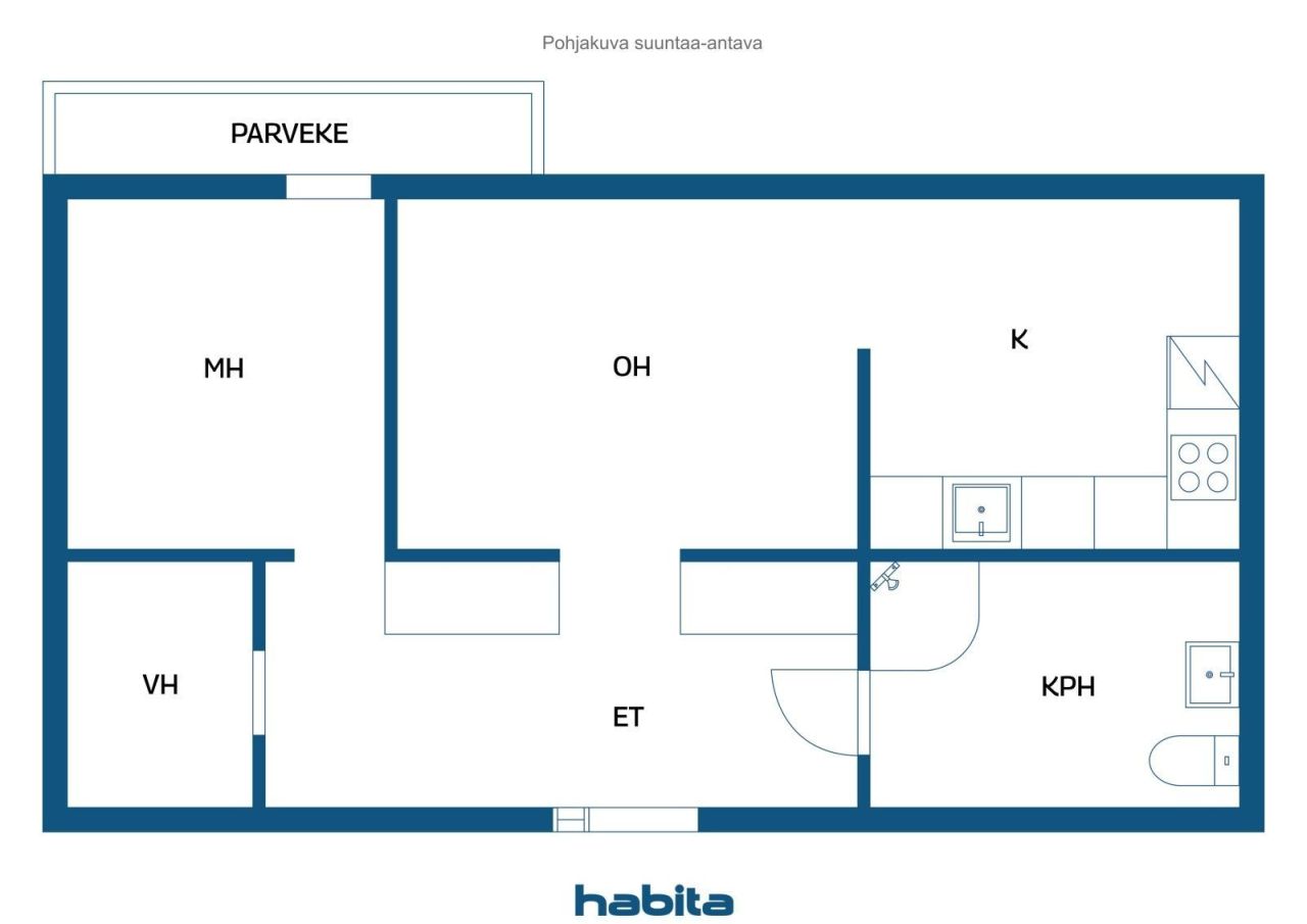 Апартаменты в Лахти, Финляндия, 49 м² - фото 2