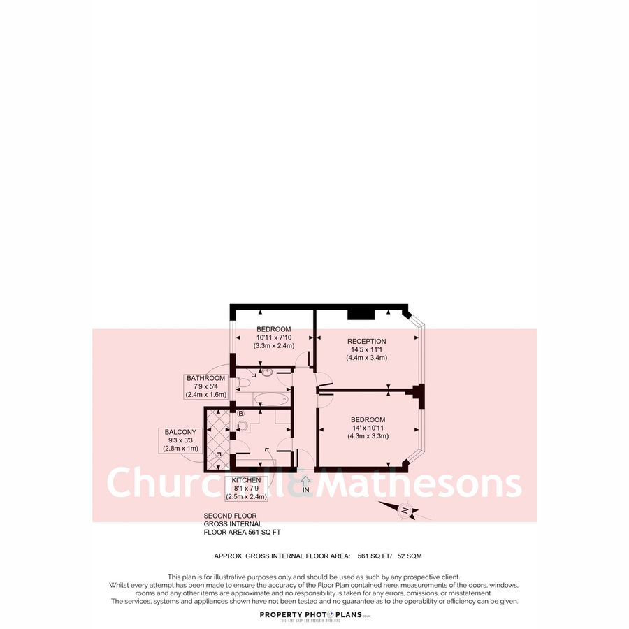 Квартира в Лондоне, Великобритания, 52 м² - фото 9