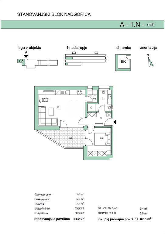 Квартира в Любляне, Словения, 67 м² - фото 11