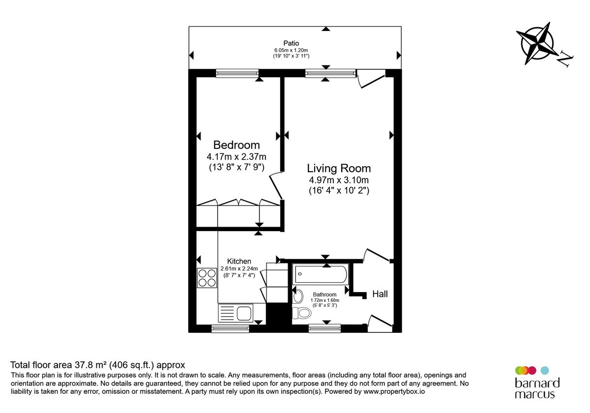 Квартира в Лондоне, Великобритания, 38 м² - фото 13
