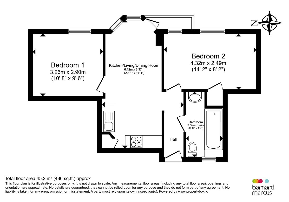 Квартира в Лондоне, Великобритания, 45 м² - фото 13