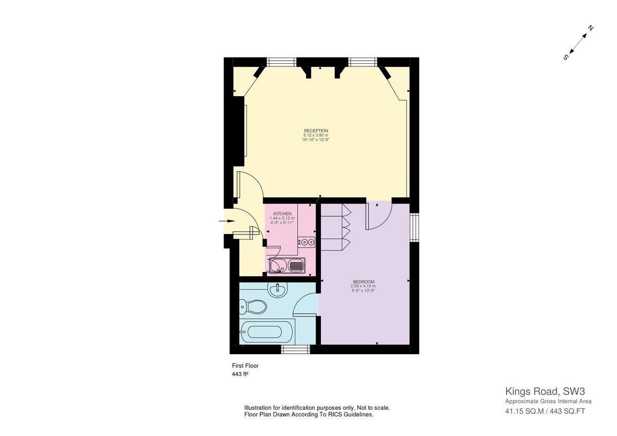 Квартира в Лондоне, Великобритания, 41 м² - фото 16