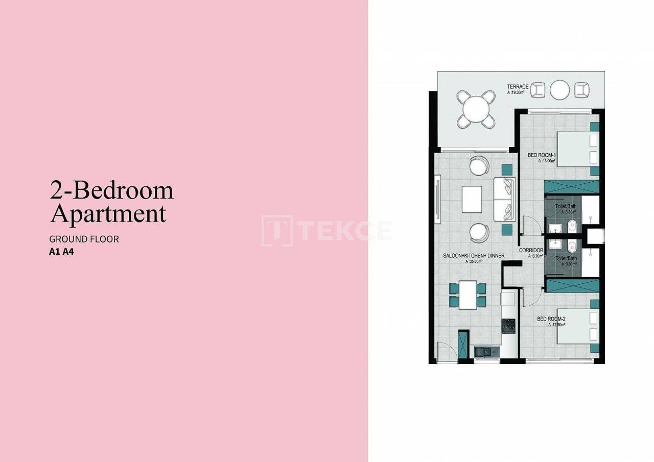 Пентхаус в Кирении, Кипр, 73 м² - фото 11