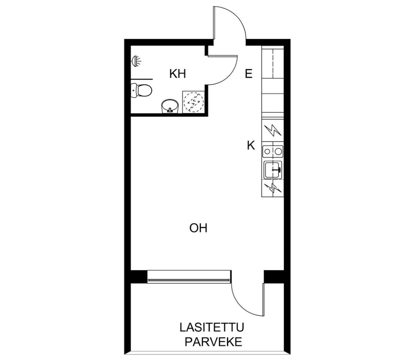Квартира в Хельсинки, Финляндия, 26 м² - фото 4