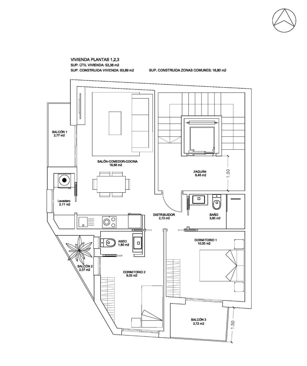Апартаменты в Бигастро, Испания, 63 м² - фото 19