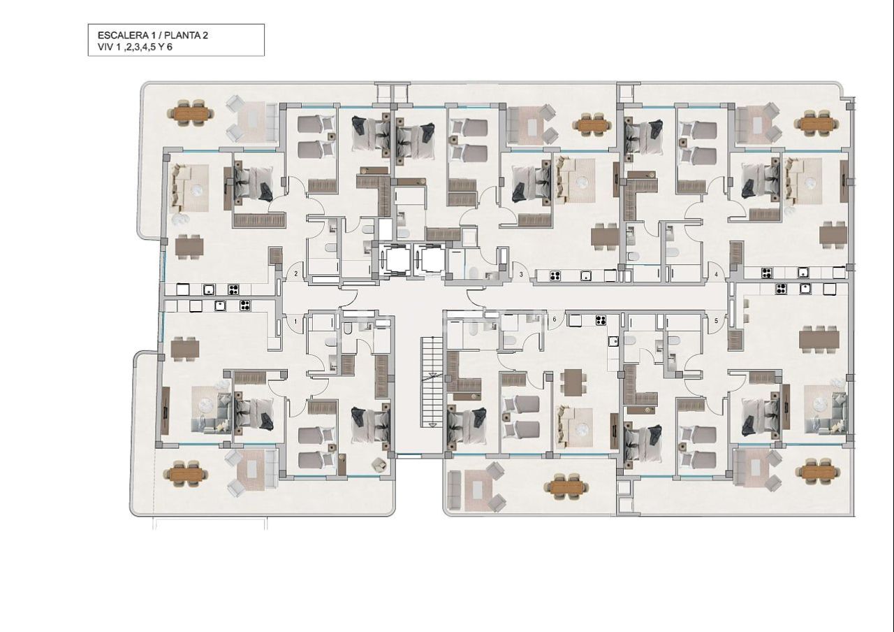 Апартаменты в Санта-Поле, Испания, 75 м² - фото 9