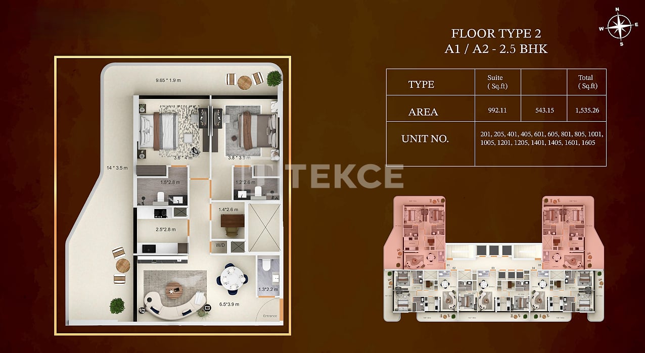 Апартаменты Джебель-Али Вилладж, ОАЭ, 166 м² - фото 14