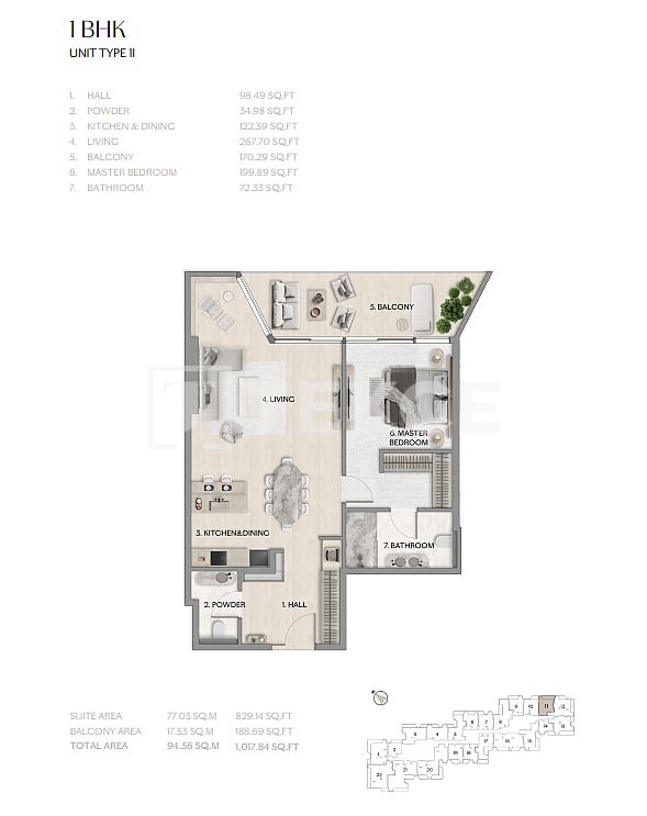 Апартаменты Остров Аль-Рим, ОАЭ, 145 м² - фото 17