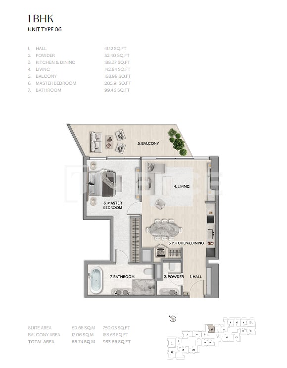 Апартаменты Остров Аль-Рим, ОАЭ, 145 м² - фото 18