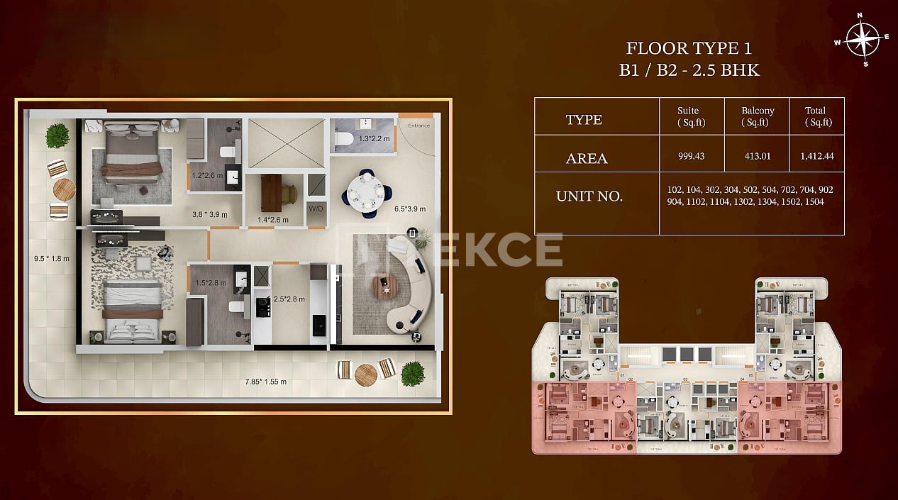 Апартаменты Джебель-Али Вилладж, ОАЭ, 126 м² - фото 18