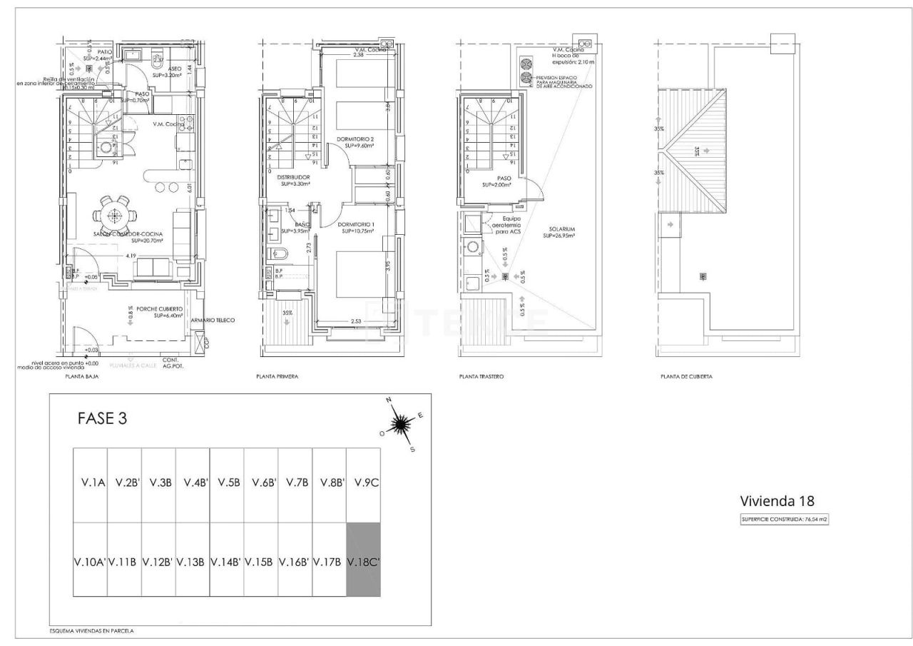 Таунхаус в Торре-Пачеко, Испания, 77 м² - фото 19
