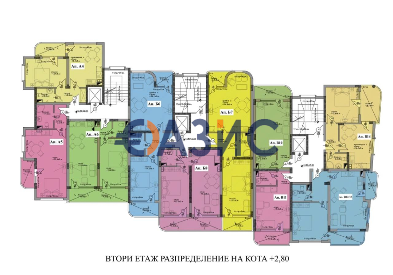 Апартаменты в Черноморце, Болгария, 93.6 м² - фото 14