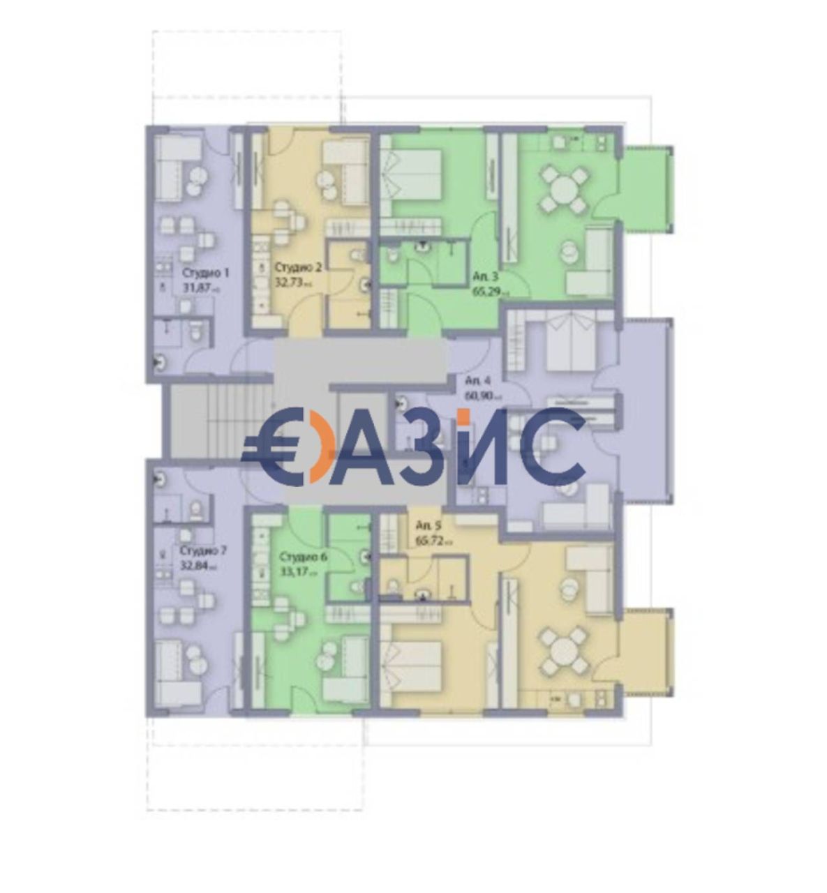 Апартаменты в Созополе, Болгария, 65.3 м² - фото 14