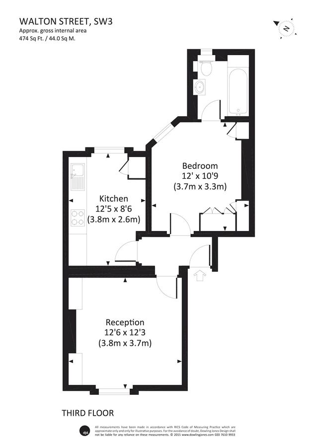 Квартира в Лондоне, Великобритания, 44 м² - фото 7