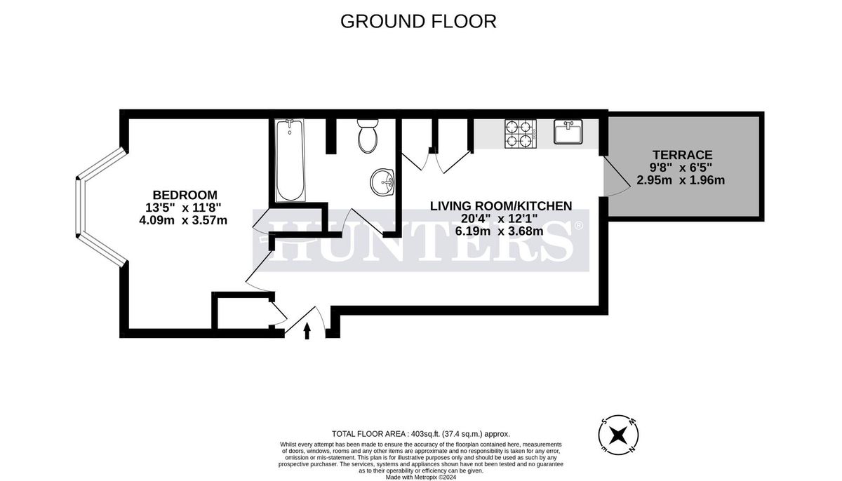 Квартира в Лондоне, Великобритания, 37 м² - фото 7