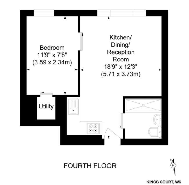 Квартира в Лондоне, Великобритания, 35 м² - фото 8