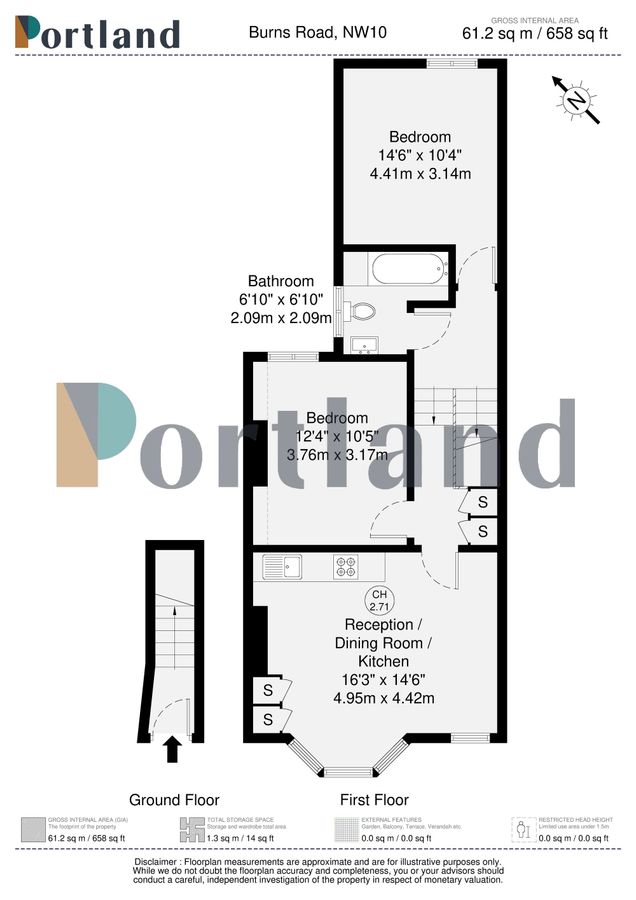 Квартира в Лондоне, Великобритания, 61 м² - фото 10
