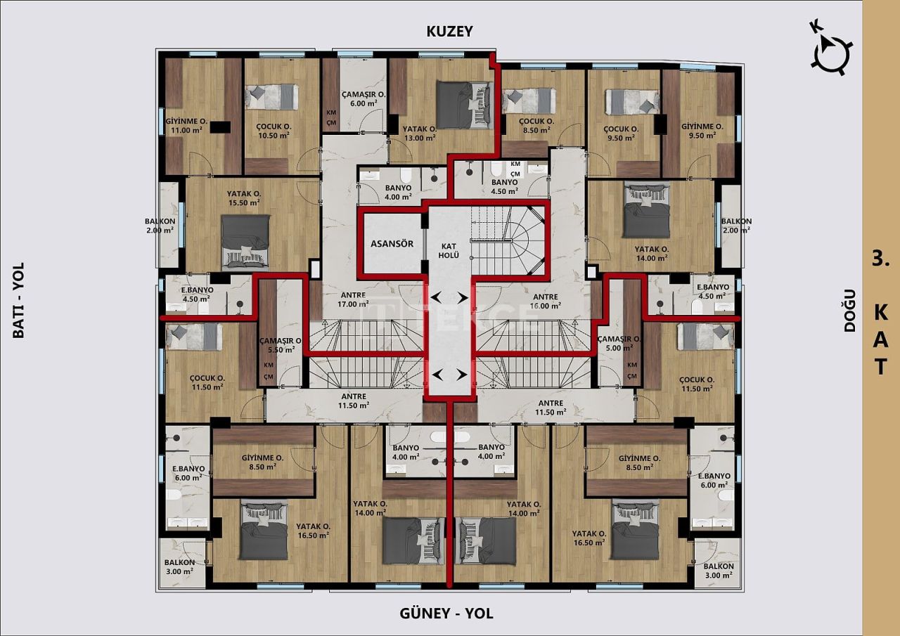 Пентхаус в Анталии, Турция, 190 м² - фото 15