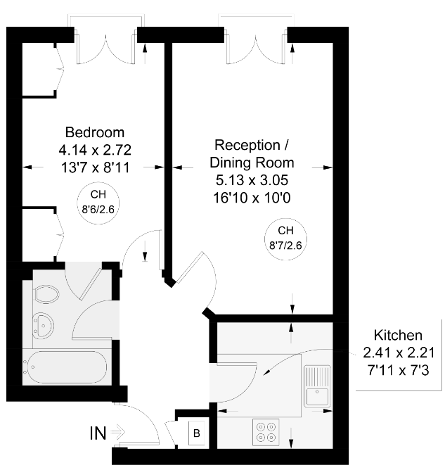 Квартира в Лондоне, Великобритания, 39 м² - фото 13
