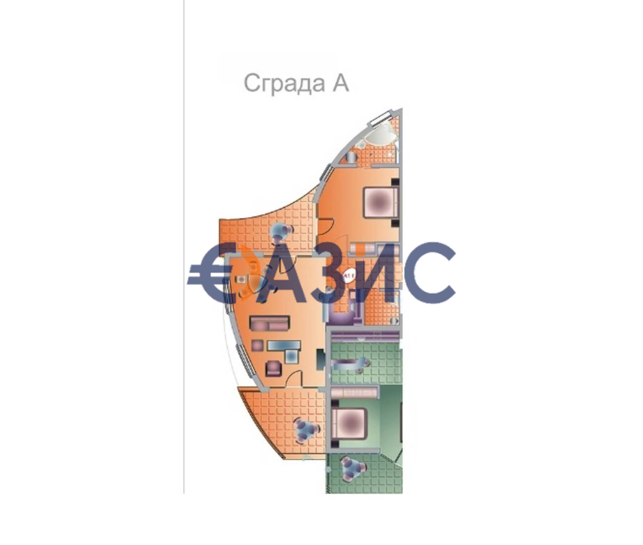 Апартаменты в Синеморце, Болгария, 100.3 м² - фото 2