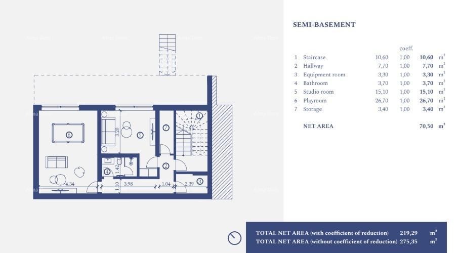 Дом в Умаге, Хорватия, 262.74 м² - фото 4