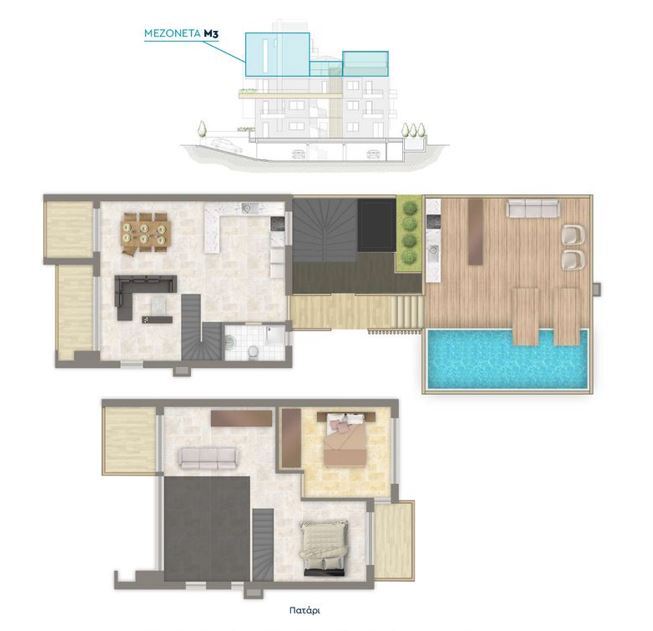 Мезонет в Афинах, Греция, 90 м² - фото 2