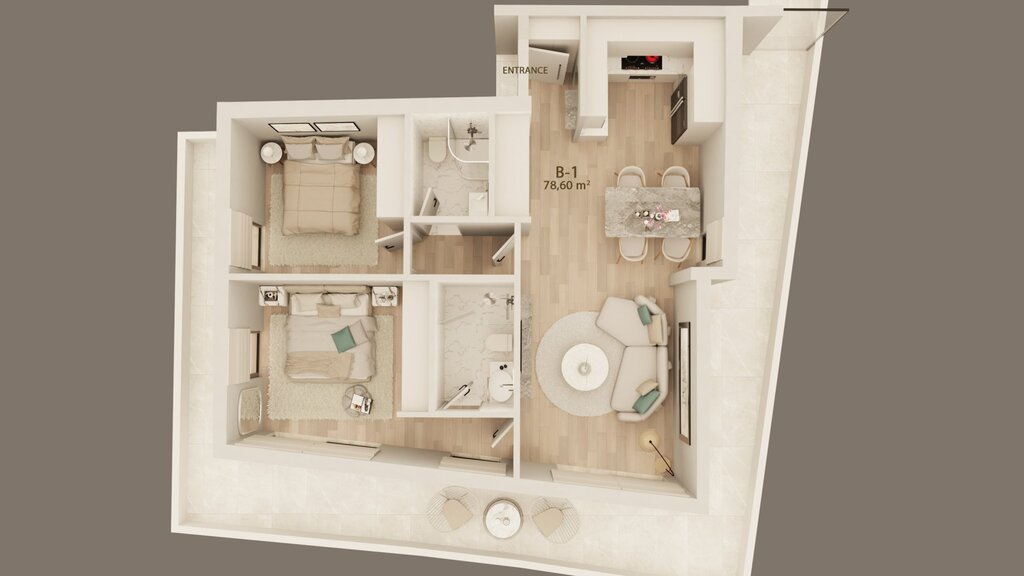 Квартира в Афинах, Греция, 79 м² - фото 14
