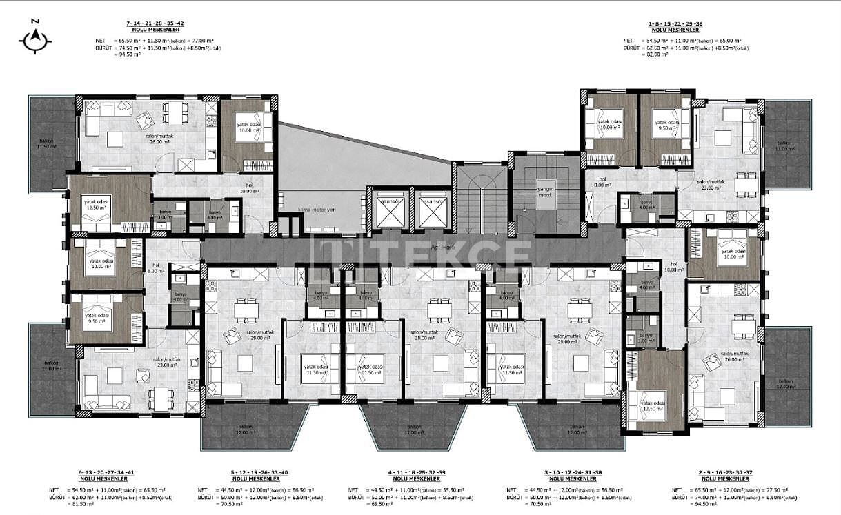 Пентхаус в Алании, Турция, 120 м² - фото 10