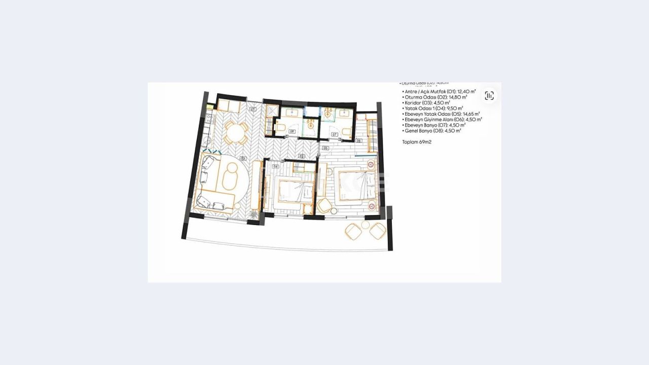 Апартаменты в Анталии, Турция, 85 м² - фото 17