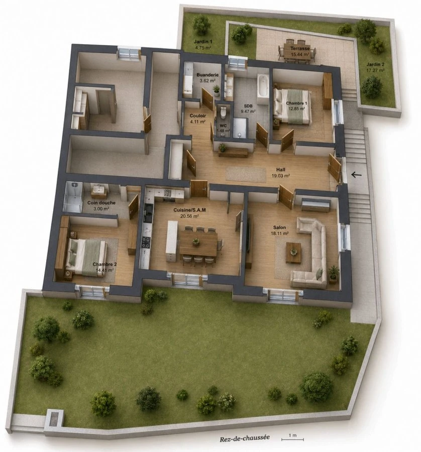 Квартира в Люксембурге, Люксембург, 106 м² - фото 2