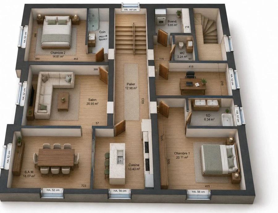 Квартира в Люксембурге, Люксембург, 146 м² - фото 2