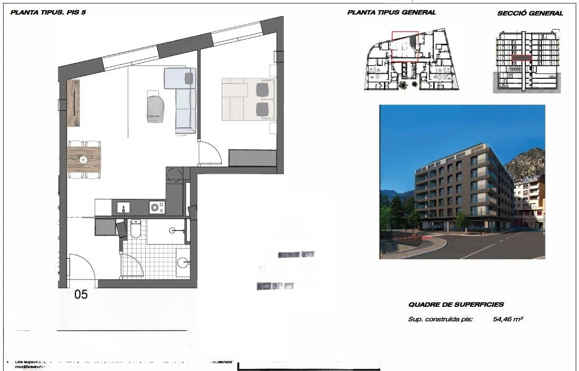 Квартира в Андорра-ла-Велье, Андорра, 54 м² - фото 4
