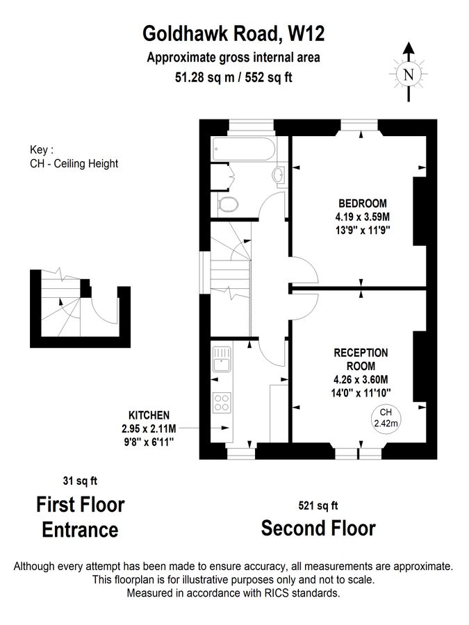 Квартира в Лондоне, Великобритания, 51 м² - фото 10