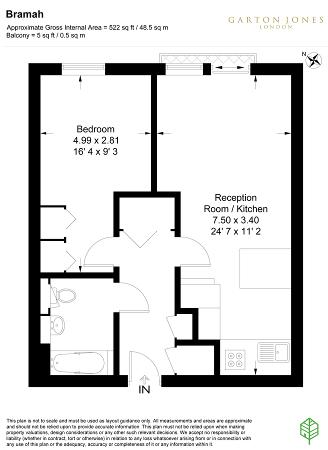 Квартира в Лондоне, Великобритания, 49 м² - фото 10